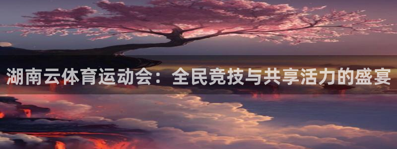 球王会体育：湖南云体育运动会：全民竞技与共享活力的盛宴